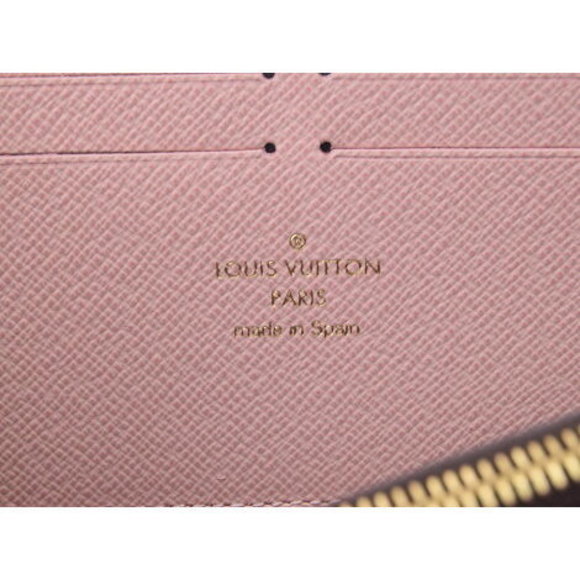 Louis Vuitton Monogram Portefeuille Clemence Rose Ballerine - Picture 8 of 12